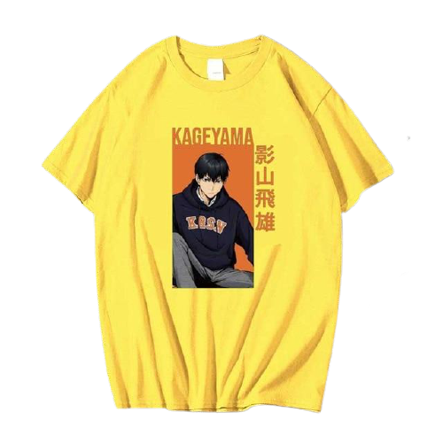 T-Shirt Tobio HS0911 Yellow / XS Official HAIKYU SHOP Merch