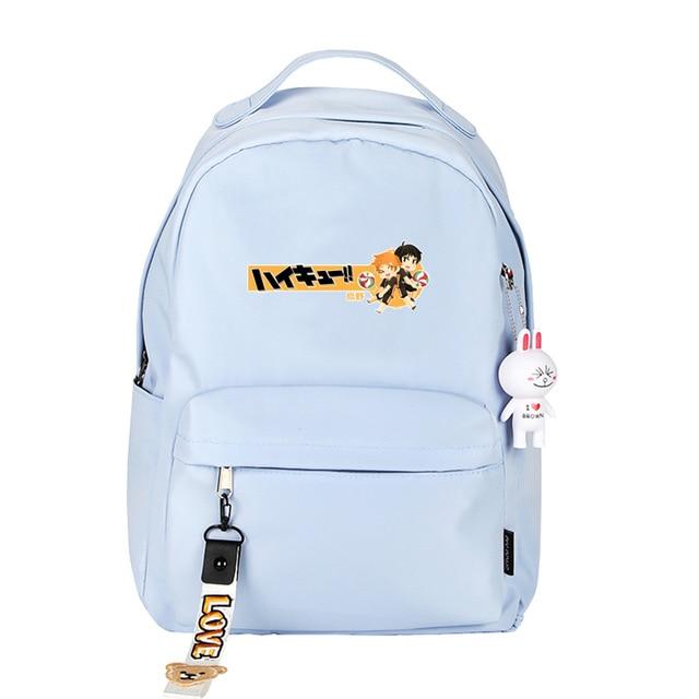 Haikyuu Backpack !! HS0911 Pastel Blue Official HAIKYU SHOP Merch