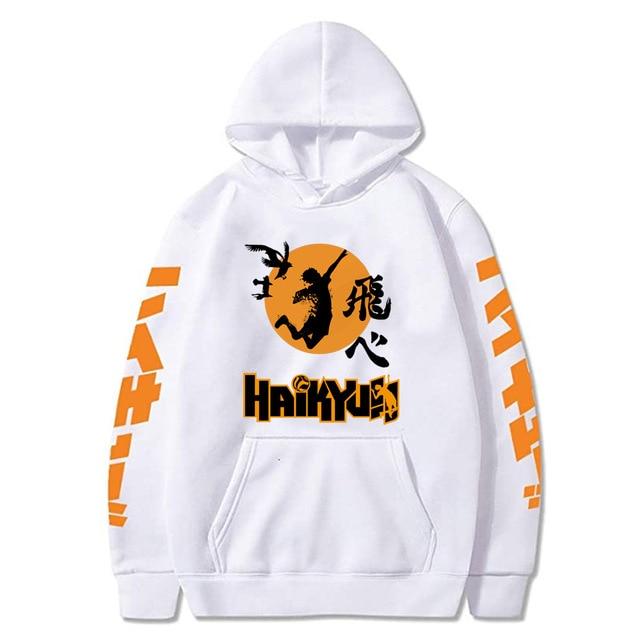 Hoodie To The Top! White HS0911 Black / XS Official HAIKYU SHOP Merch