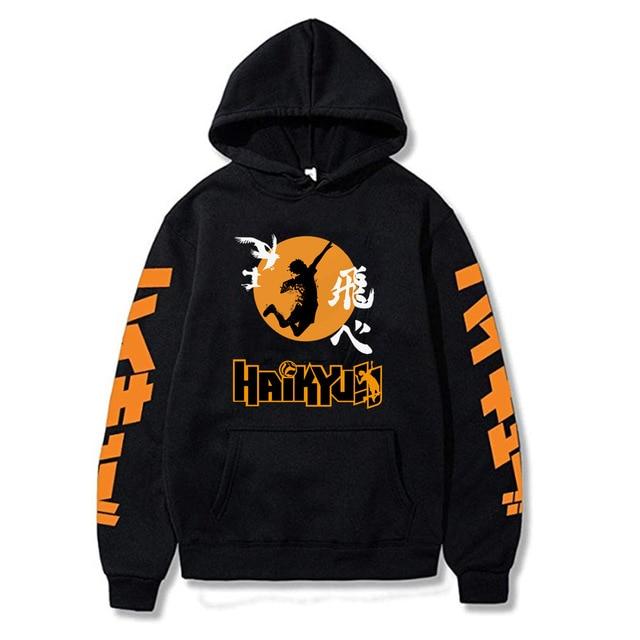 Hoodie To The Top! HS0911 Black / XS Official HAIKYU SHOP Merch