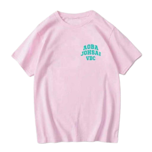 Tshirt Aoba Johsai HS0911 Pink / S Official HAIKYU SHOP Merch