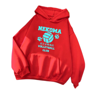 Hoodie Nekoma Club HS0911 Red / S Official HAIKYU SHOP Merch