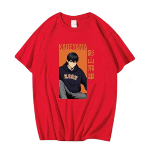 T-Shirt Tobio HS0911 Red / XS Official HAIKYU SHOP Merch