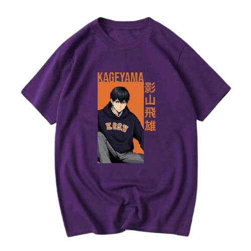 T-Shirt Tobio HS0911 Violet / XS Official HAIKYU SHOP Merch